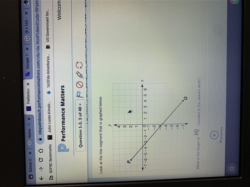 What is the length of PQ , rounded to the nearest tenth.-example-1