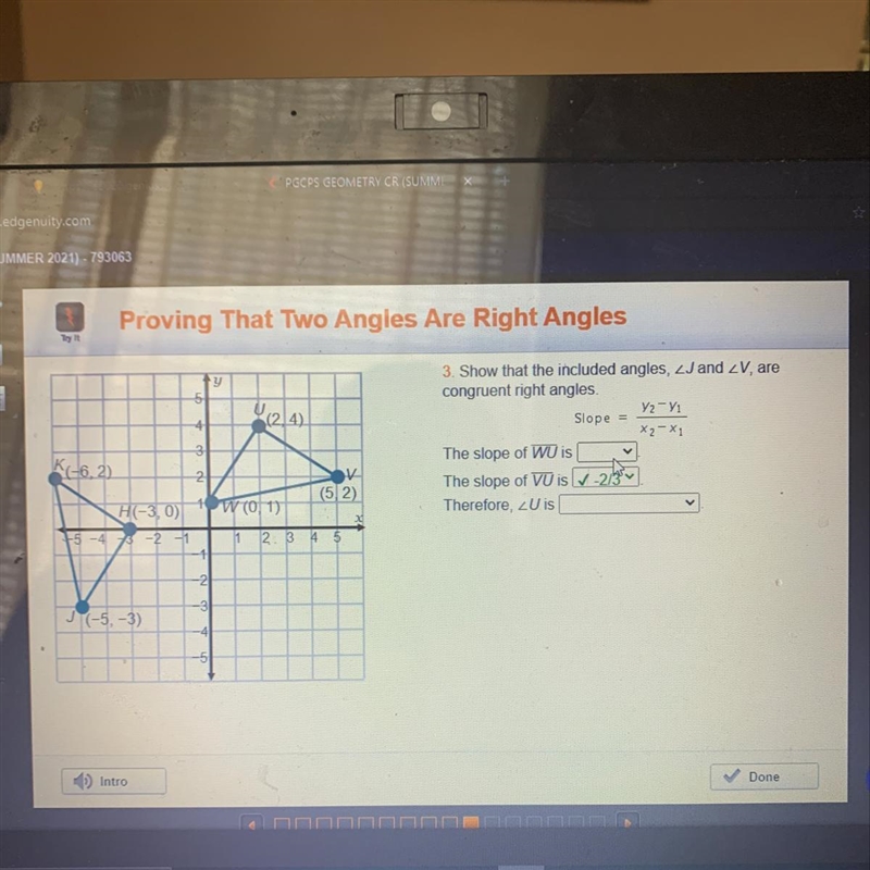 Show that the included angles, congruent right angles.-example-1