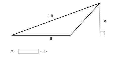 The triangle shown below has an area of 12. find x-example-1