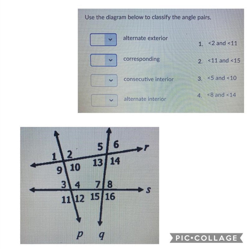 Please help me!! I’ve been working on this for hours!! Use the diagram below to classify-example-1