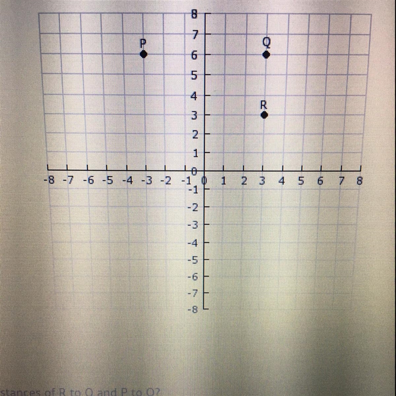 What is the sum of the distances of R to Q and P to Q?-example-1