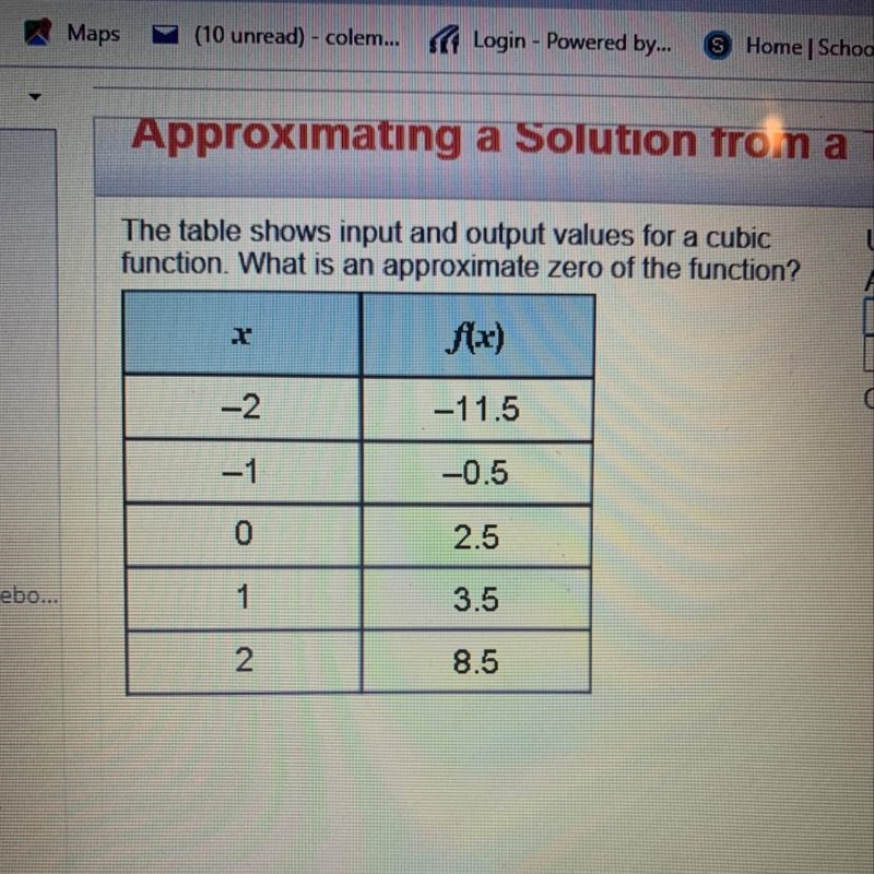 Use the drop-down menus to complete the statements. A zero can be found between input-example-1