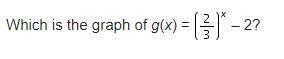 Which is the graph of g(x) =[2/3]x -2-example-1