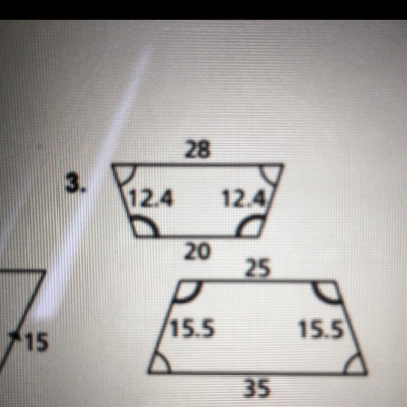 Are the polygons similar? I can’t tell whether the 12.4 corresponds to the top or-example-1