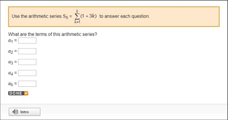 What are the terms of this arithmetic series?-example-1