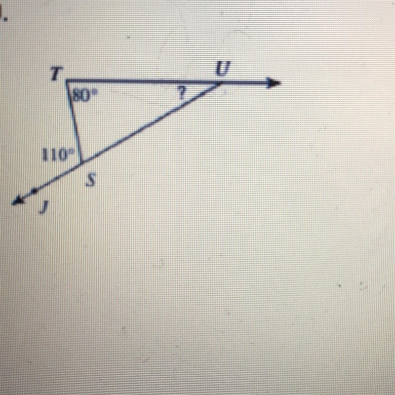 Find the measure of angle u.-example-1