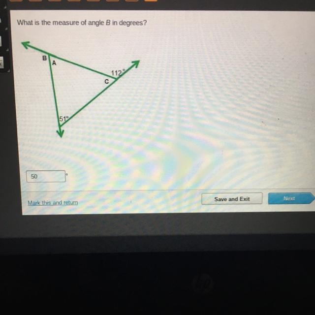 What is the measure of angle b in degrees-example-1