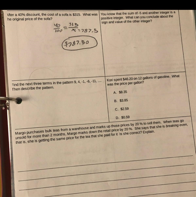 PLEASE CAN SOMEONE,ANYONE HELP ME. This is a 7th grade math homework please HELP ME-example-1