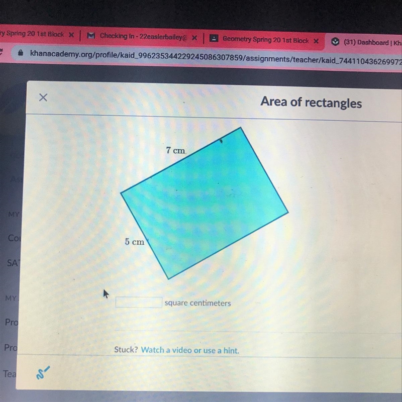 What is the area of this triangle ?!-example-1