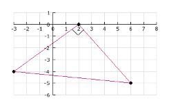 Use the distance formula and/or the Pythagorean Theorem to find the area of the triangle-example-1