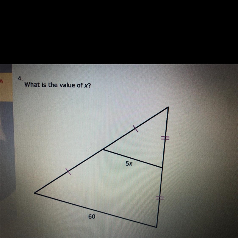 What is the value of x? A:12 B:15 C: 6 D: 30-example-1