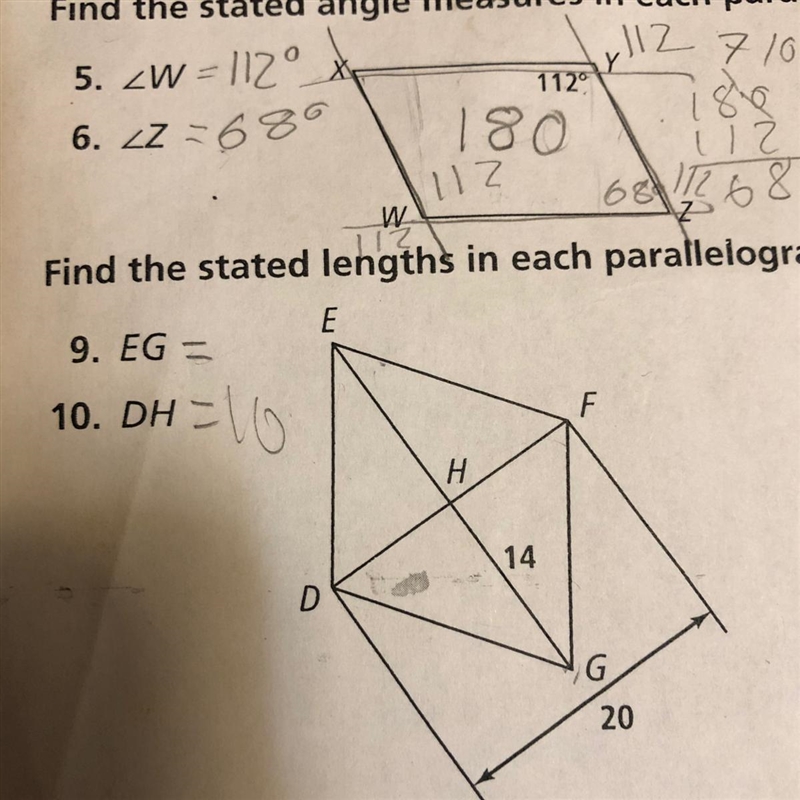 Find the stated in length in the parallelogram.-example-1