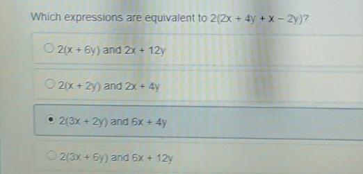 PLEASE I NEED THIS ASAP I"LL GIVE YOU A 5 STAR :))) MATH Which expressions are-example-1