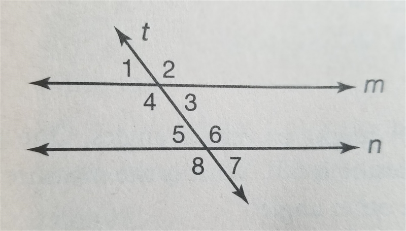 Which pair of angles are supplmentary?-example-1