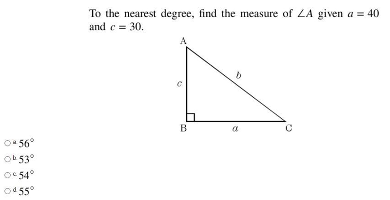 To the nearest degree, find the measure of-example-1