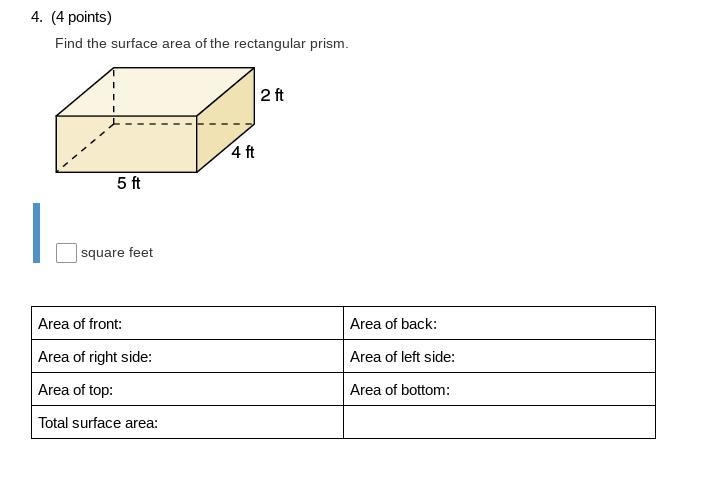 Find the surface point of the rectangular prism-example-1