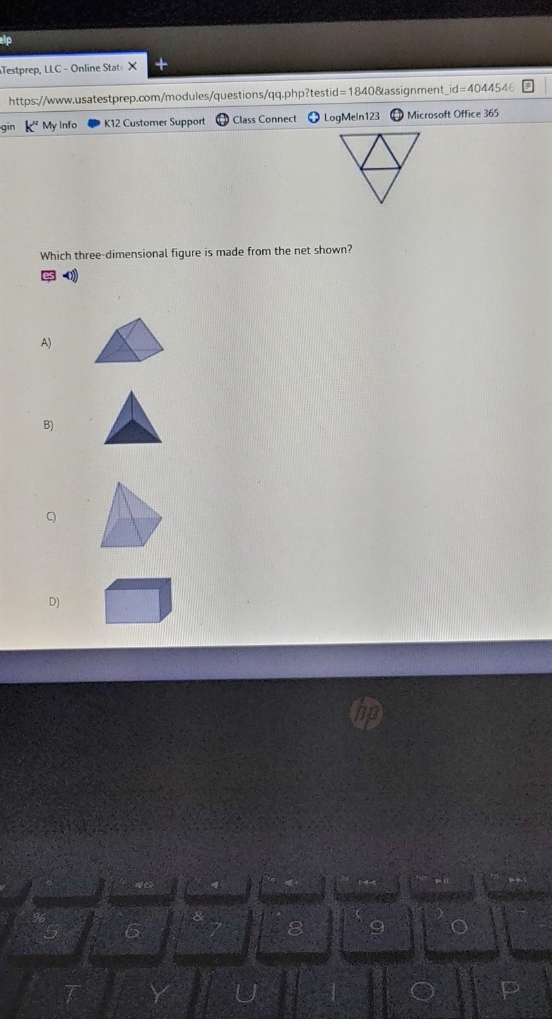 Which three-dimensional figure is made from the net shown?.Help me​-example-1