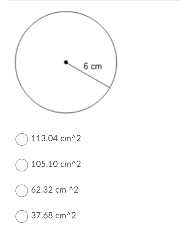 Find the area of the following circle.-example-1