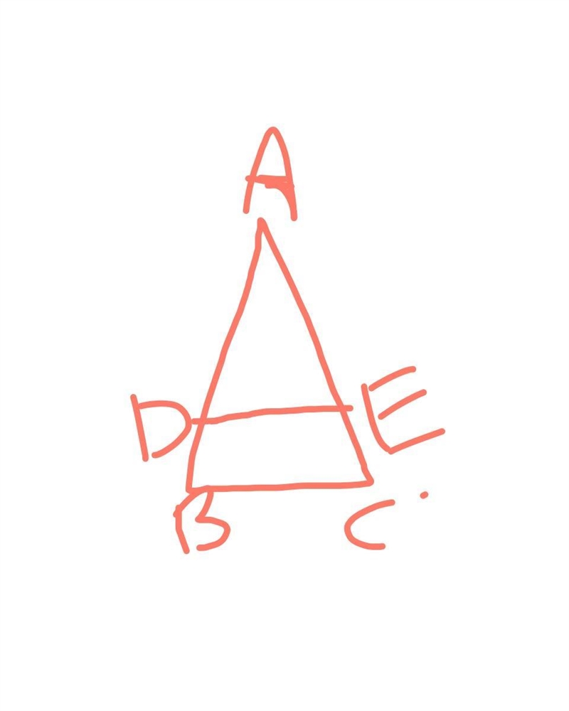 In the following figure DE||BC AD=4cm DB=6cm AE=5cm then the value of EC is ​-example-1