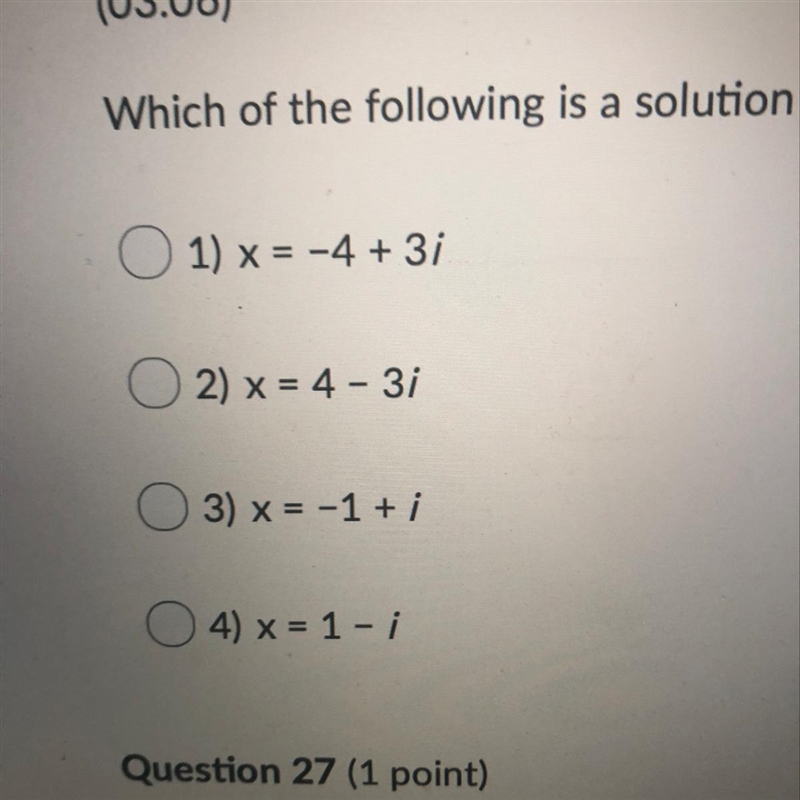 Which of the following is a solution x^2+2x=-2?-example-1