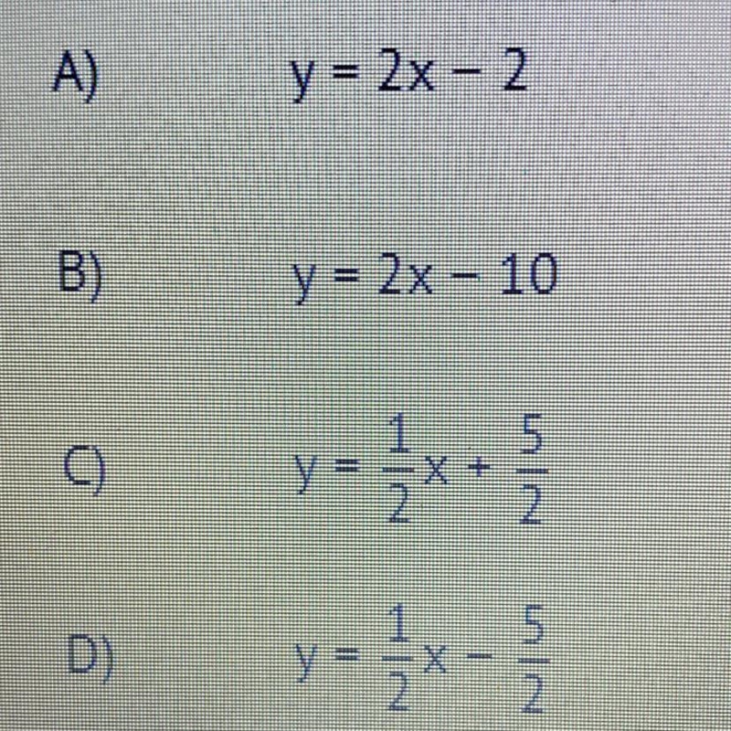 Write the equation of the line passing through the points (-1, 2) and (3, 4)-example-1