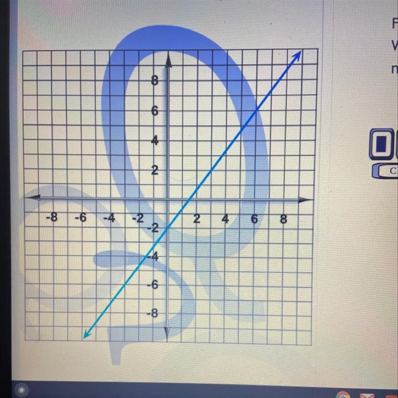 Find the slope of the line on the graph. Write your answer as a fraction or a whole-example-1