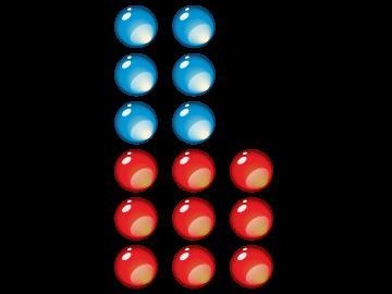 Select the three ratios that represent the number of blue marbles to red marbles.-example-1