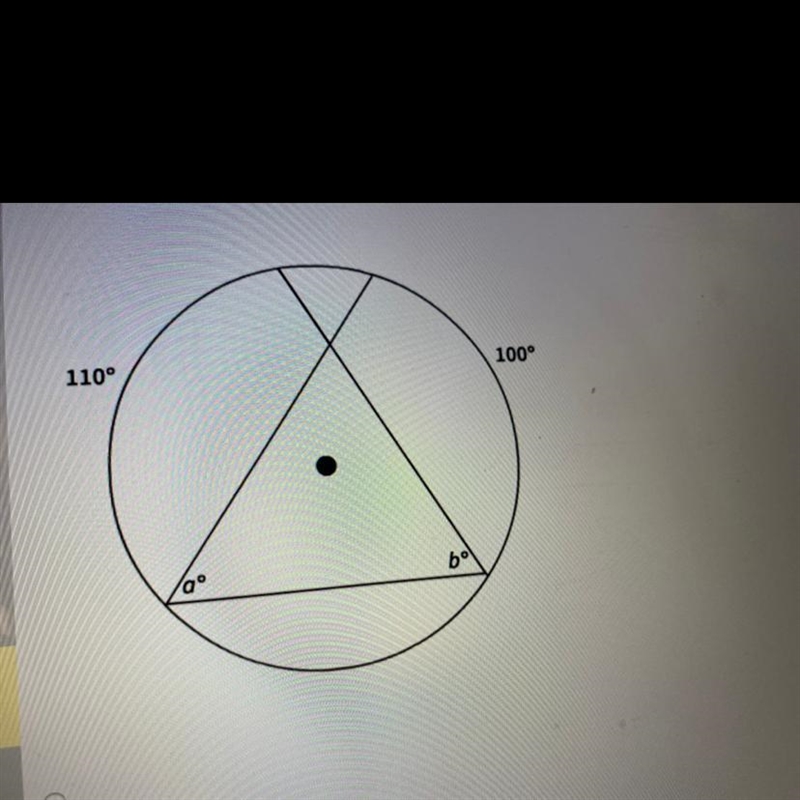 What is the value of a ? 50 55 100 110-example-1