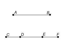 Select the correct answer from each drop-down menu. In the figure, CD = EF and AB-example-1