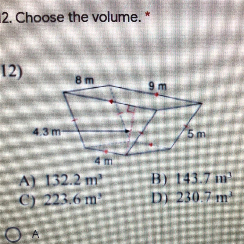 Choose the volume of this trapezoidal prism-example-1