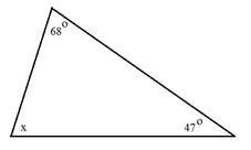 What is the measure of angle X?-example-1