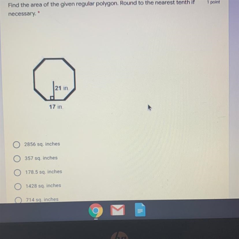 What is the area of this polygon? 20 POINTS!!-example-1