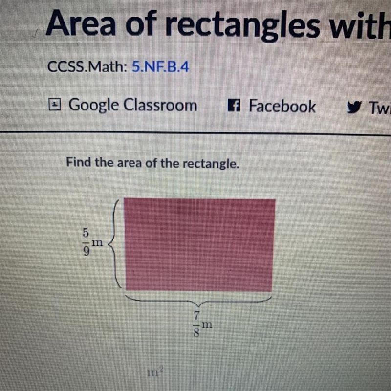 Find the area of the rectangle.-example-1