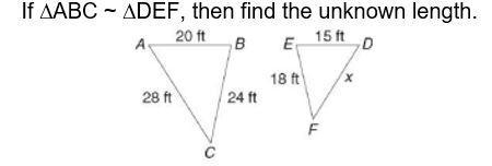 Find the unknown length of triangle side-example-1