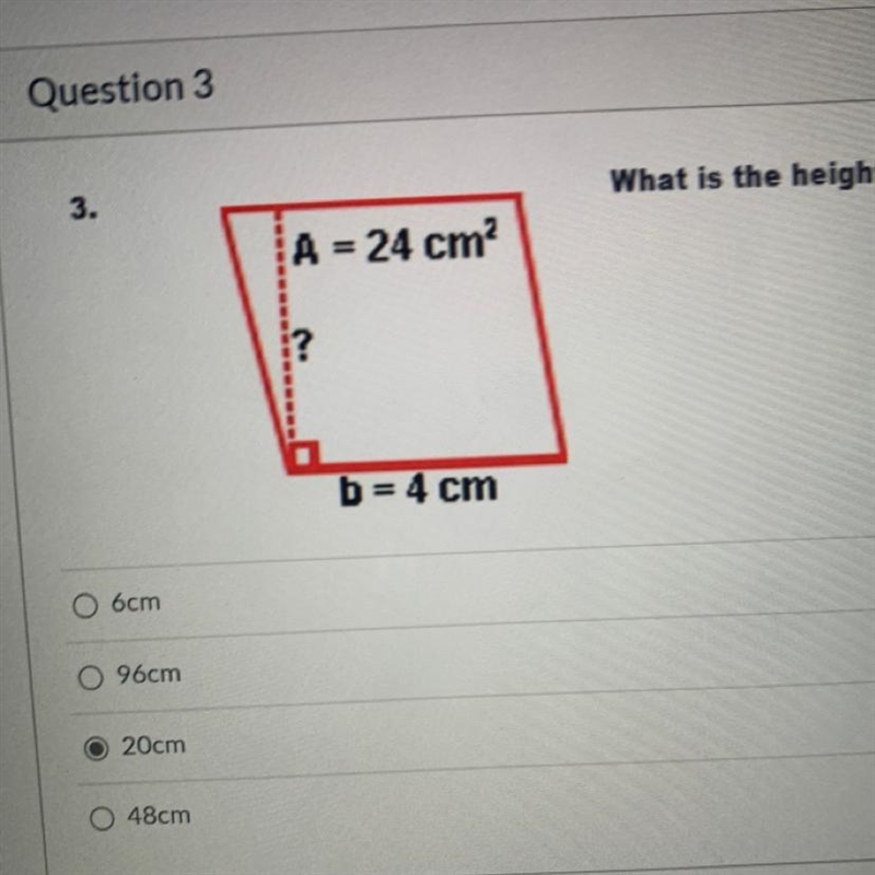 What is the height of the parallelogram?-example-1