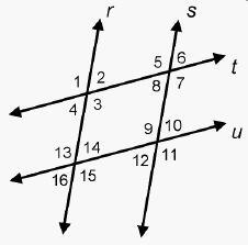 If Angle 2 is congruent to angle 4 and Angle 5 is congruent to angle 7, which describes-example-1