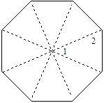 Given the regular polygon, find the measure of the numbered angles. Can someone give-example-1