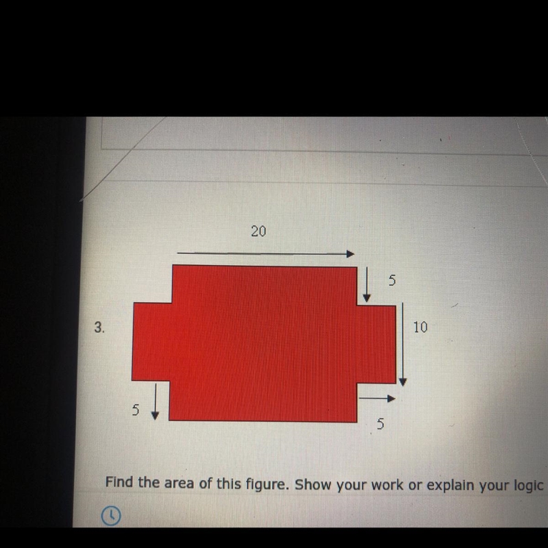 Find the area of this figure. Show your work or explain your logic.-example-1