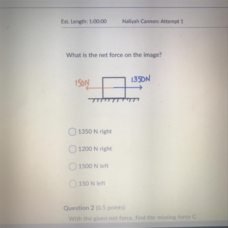 What is the net force on the image(NEED ASAP)-example-1