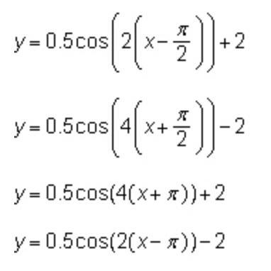 Which of the following could be the equation of the function below? On a coordinate-example-2