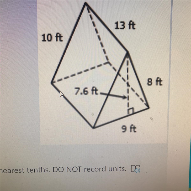 Find the surface are of the figure. Round to the nearest tenths.-example-1