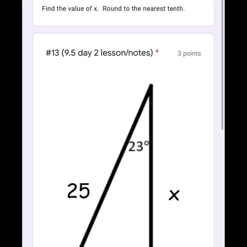 Find the value of x round to the nearest tenth-example-1