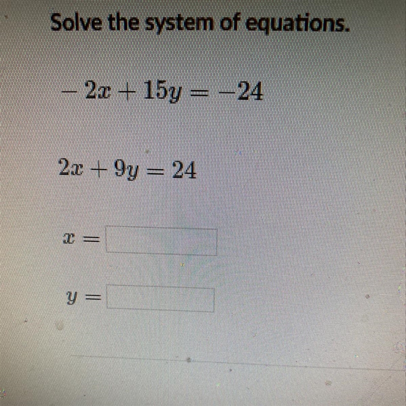 X equals what and y equals what ?-example-1