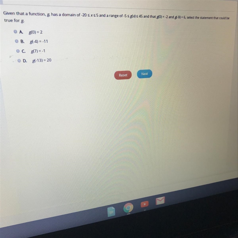 Given that a function, g...-example-1