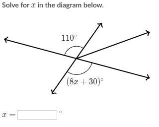 Solve for x in the diagram below.-example-1