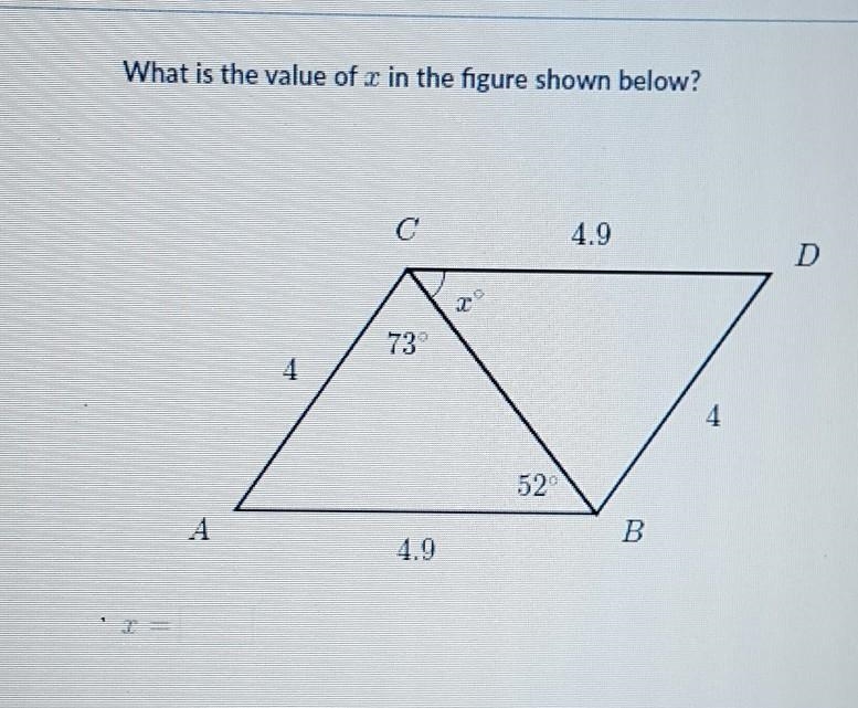 What does x equal ?​-example-1