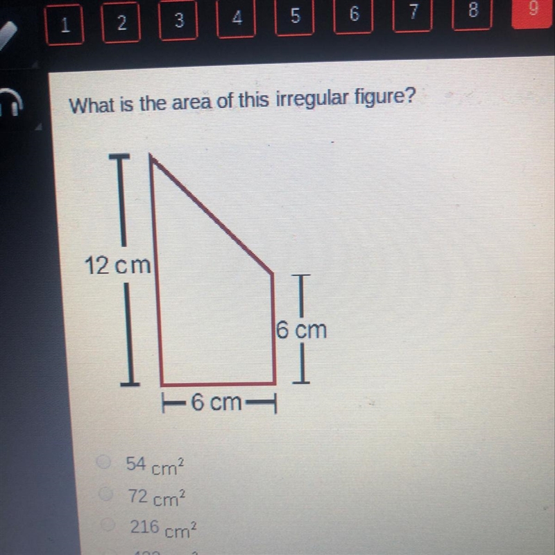 1 What is the area of this irregular figure?-example-1