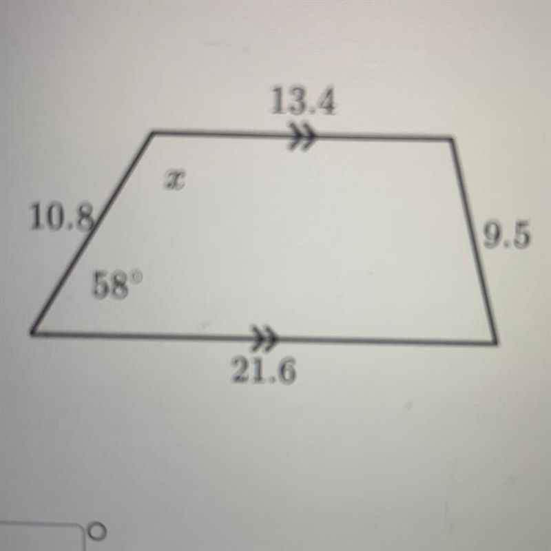 What is the value of the angle marked with x?-example-1