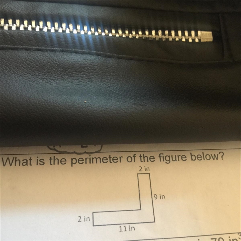 What is the perimeter of the figure below?-example-1