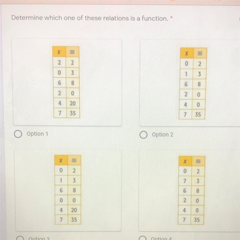 Determine which one of this is a function-example-1